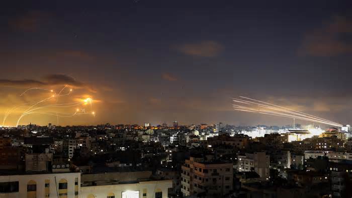 Israel, Iron, Dome, intercepts, Gaza, rockets