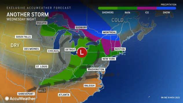 Quick-hitting storm to drop snow, ice from New York to New England