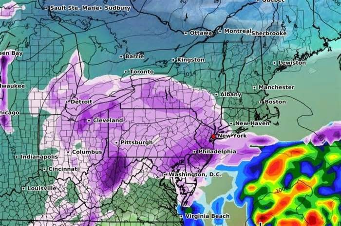Storm Indigo will travel toward the Northeast until Friday
