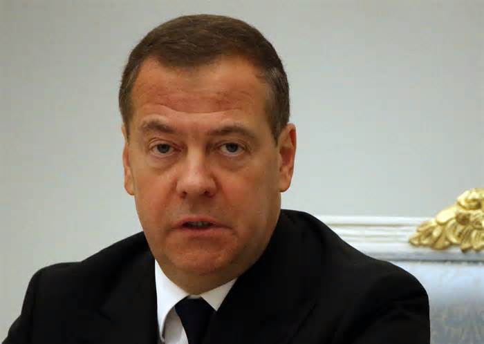 Dmitry Medvedev pictured at the Kremlin