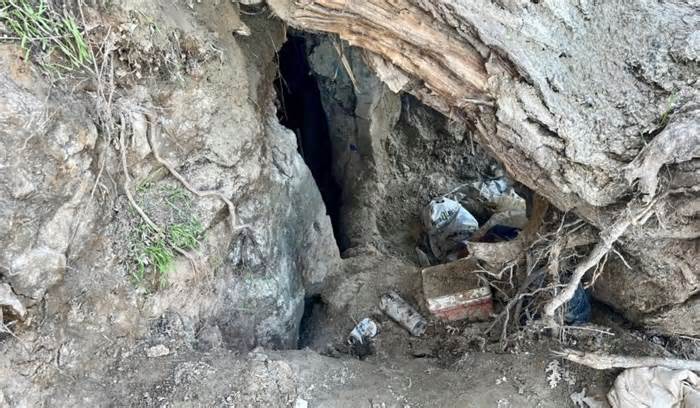 Homeless People Found Living in Furnished Caves in California