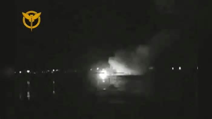Ukraine says it destroyed Russian ships near Crimea