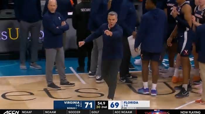 Virginia’s Tony Bennett Erupted at ESPN Analyst for Helping Refs During Video Review