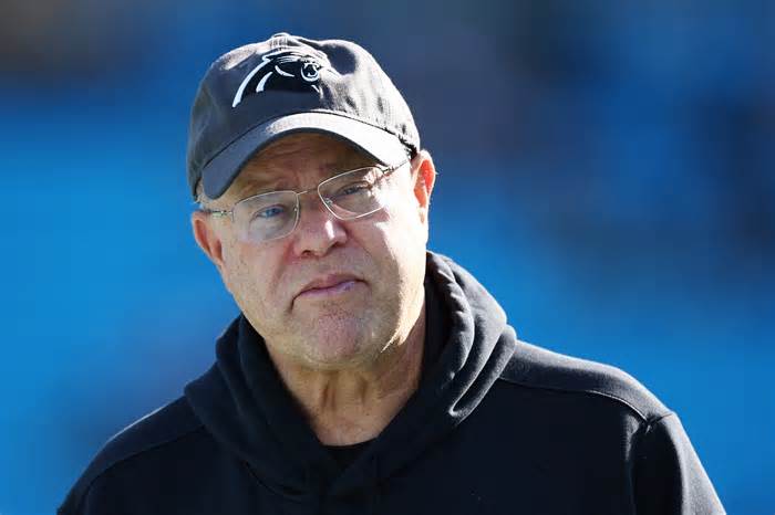 David Tepper, owner of the Carolina Panthers, looks on before the game against the Green Bay Packers at Bank of America Stadium on Dec. 24, 2023, in Charlotte, North Carolina.