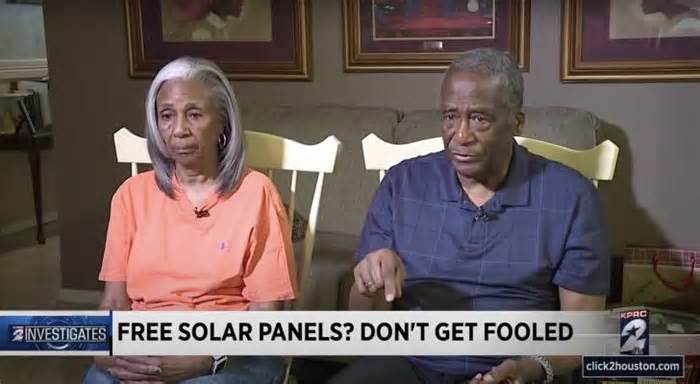 Houston couple roped into solar panel scam