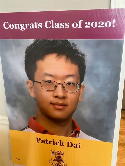Patrick Dai at high school graduation.