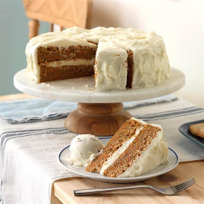 Old-Fashioned Carrot Cake with Cream Cheese Frosting