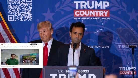 Vivek Ramaswamy and Donald Trump