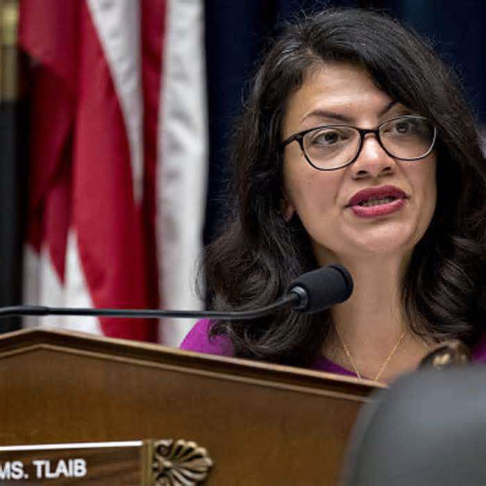 Representative Rashida Tlaib, a Democrat from Michigan, speaks during a House Financial Services Committee hearing on July 17, 2019.