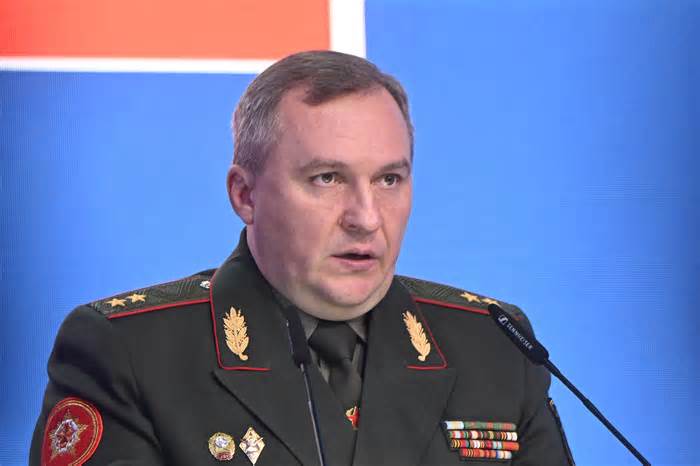 Belarus' Defense Minister Viktor Khrenin