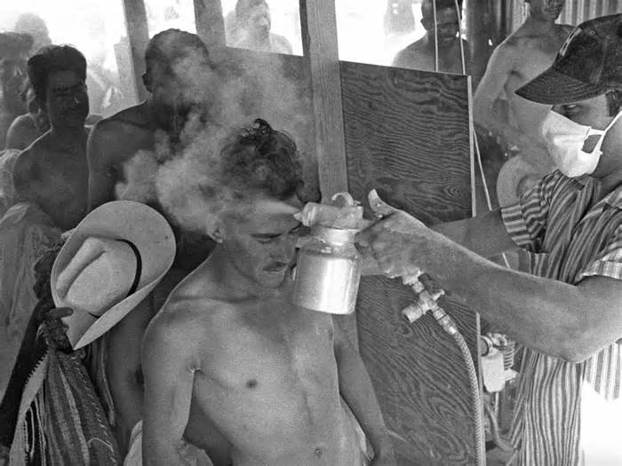 In 1916, the US began forcing Mexicans crossing the southern border to take kerosene baths. That tactic was later studied by the Nazis.