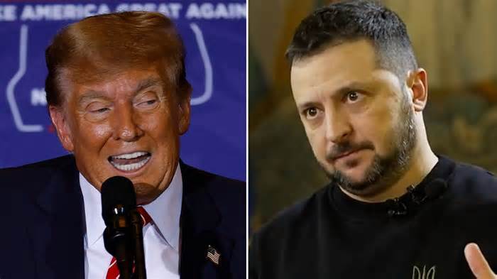 Zelensky sends message to Donald Trump after claim he could stop war 'within 24 hours'