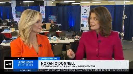 Norah O'Donnell shares New Hampshire primary exit poll data
