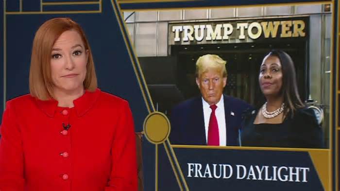 'He's always been a fraud and a cheat': Psaki reacts to massive Trump fraud judgement