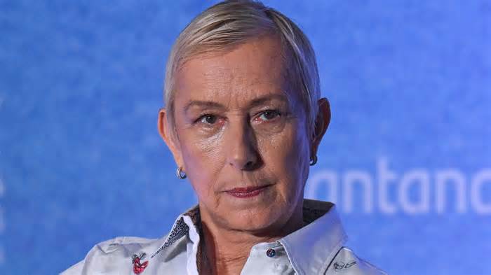 Martina Navratilova, a Czech-American former professional tennis player, during a join press conference with Chris Evert of the USA, on Day 5 of the GNP Seguros WTA Finals Cancun 2023 part of the Hologic WTA Tour, on November 2, 2023, in Cancun, Quintana Roo, Mexico.