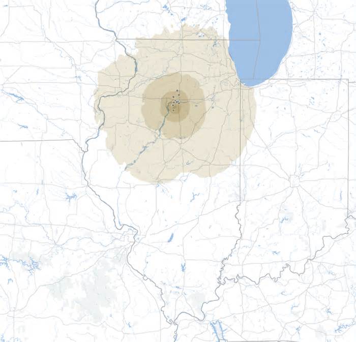 A 3.6 magnitude earthquake registered in Illinois on Wed., Nov. 15, 2023.