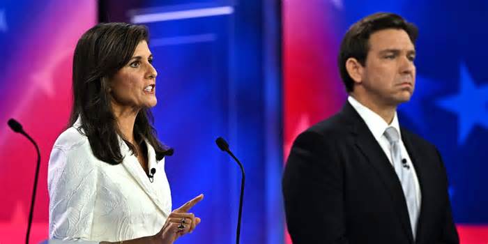 DeSantis blasts Trump for not having Mexico pay for border wall, while Haley says 45th president ‘put us $8 trillion in debt’