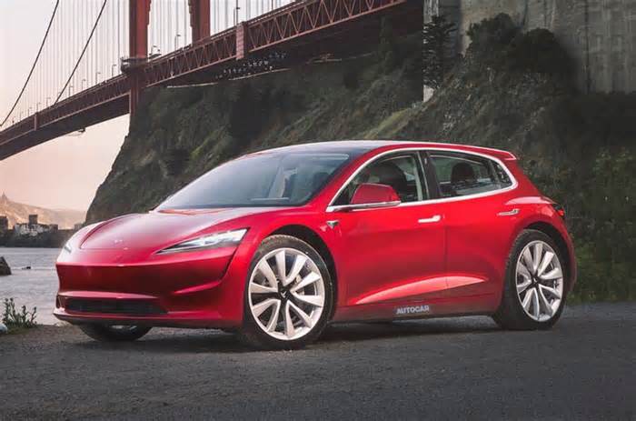 New Tesla model is tipped to rival the likes of the MG 4 and BYD Dolphin