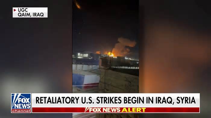 First images of US retaliatory strikes come from Iraq