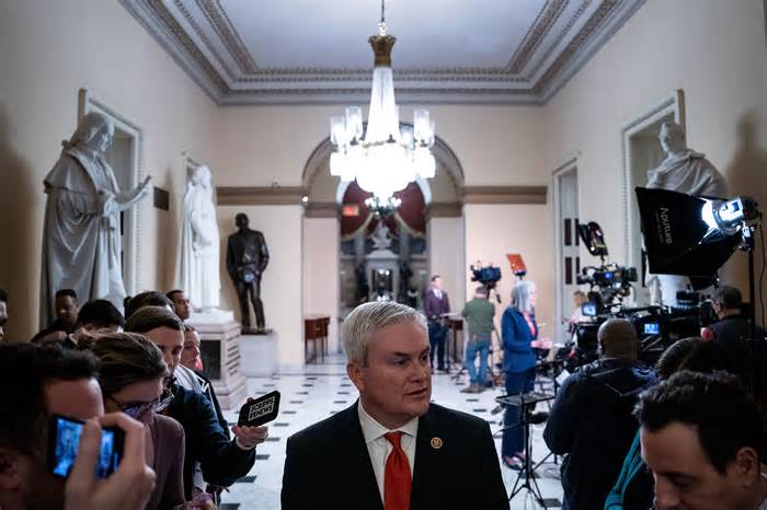 House Oversight Committee Chairman James Comer (R-Ky.) is among the House Republicans leading investigations into the president and his son.