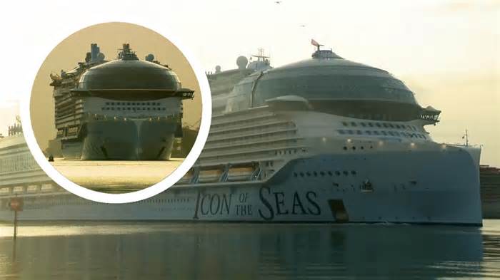 World's largest cruise liner, Icon of the Seas, makes grand entrance at PortMiami