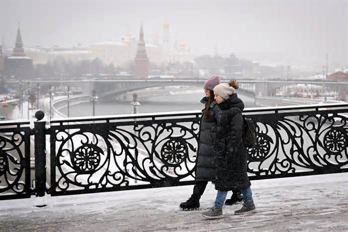 Russian snow scene