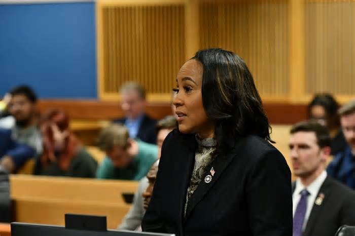Fulton County District Attorney Fani Willis has until Friday to respond to a subpoena seeking her testimony in a Feb. 15 hearing in an effort by a Donald Trump co-defendant to get Willis disqualified from the Georgia election racketeering case. File Pool