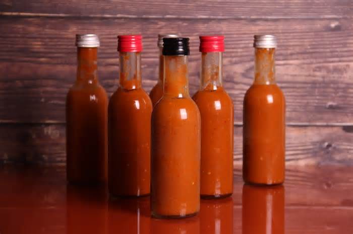 Stock image of hot sauce