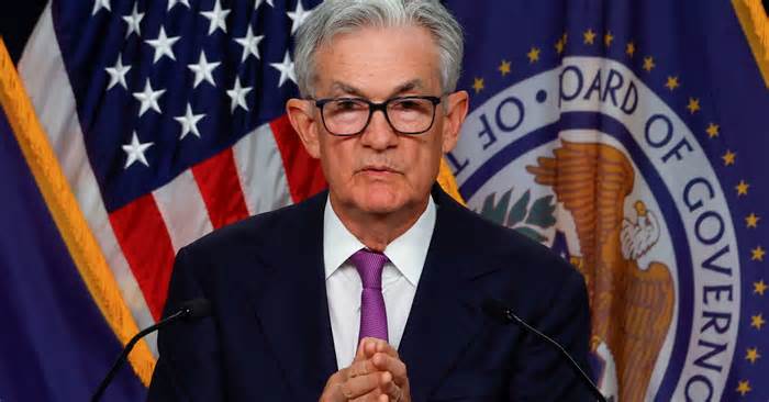 U.S. Federal Reserve Chair Jerome Powell holds a press conference after the release of the Fed policy decision to leave interest rates unchanged, at the Federal Reserve in Washington, D.C., on Sept. 20, 2023.