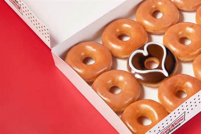 Krispy Kreme is giving customers a dozen free doughnuts on World Kindness Day