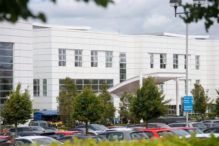 Russells Hall Hospital in Dudley, West Midlands, where the safety rating was recently downgraded to Inadequate, because of concerns about emergency and urgent care and diagnostics.