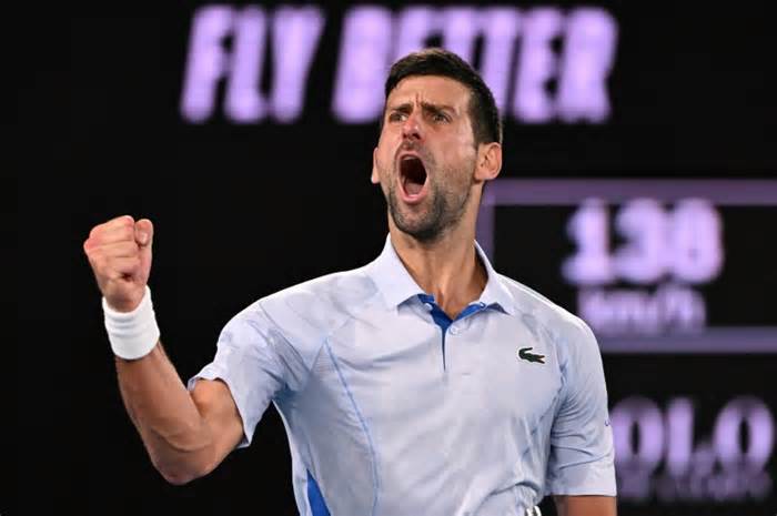 Novak Djokovic was put through his paces in the Australian Open first round