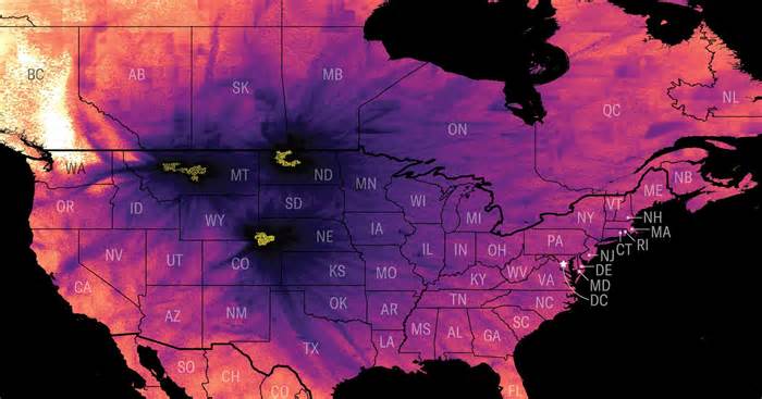 Grim map shows complete and utter devastation of a nuclear attack on the US