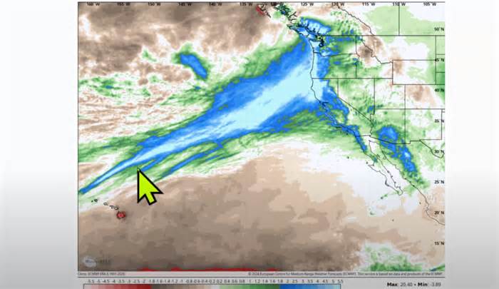 Extended Weather Forecasts Target a New Atmospheric River Headed for the West Coast
