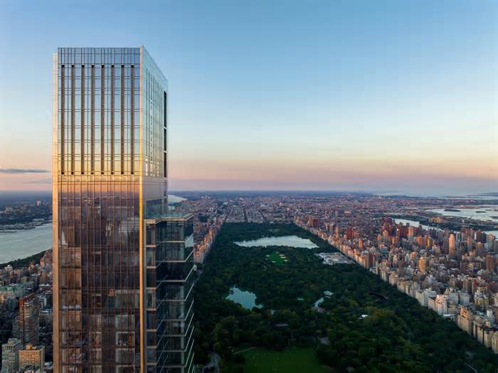 Take a look inside the most expensive home in the country, a penthouse in New York City's Central Park Tower that just listed for $250 million