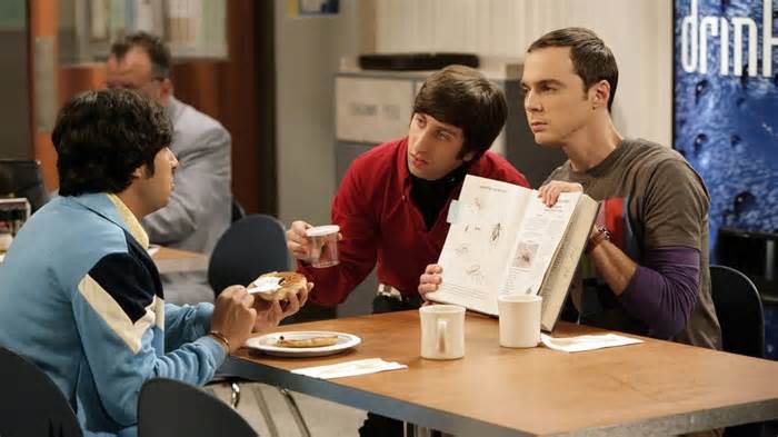 (from left) Kunal Nayyar, Simon Helberg and Jim Parsons in 'The Big Bang Theory.' - Sonja Flemming/CBS/Getty Images