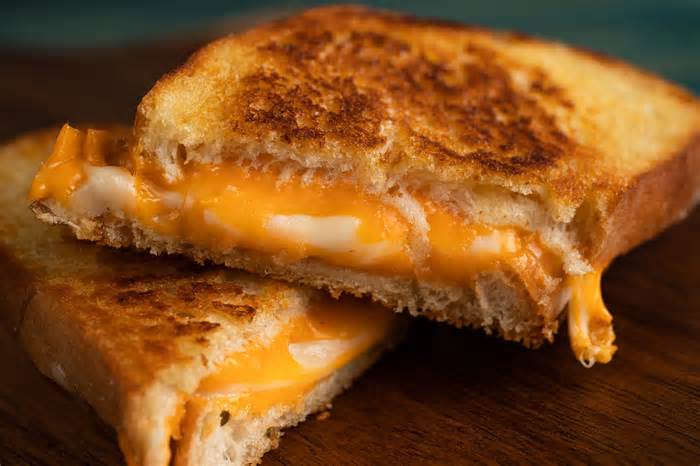 Grilled cheese sandwich.