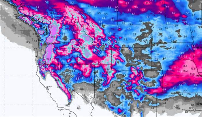 4-7 Feet of Snow Forecasted for Parts of the West Coast This Week