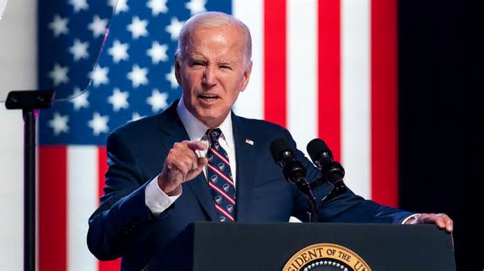 Biden gives full-throated attack on Trump over Jan. 6