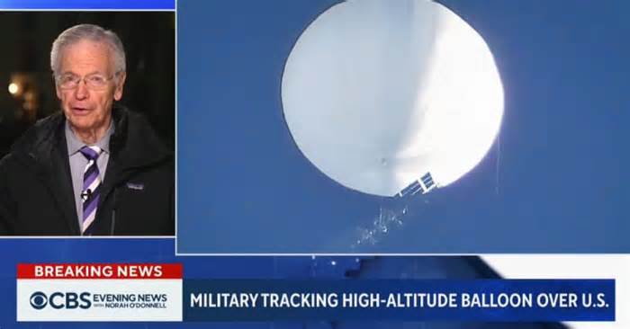 The U.S military is tracking another large balloon flying over the U.S. By: X/CBS News