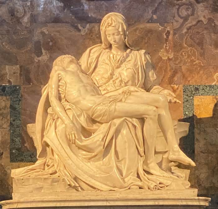Madonna della Pietà, by Michaelangelo, at Saint Peter's Basilica in Vatican City. Peter Merkl snapped this photo on his most recent trip to Rome in 2023.