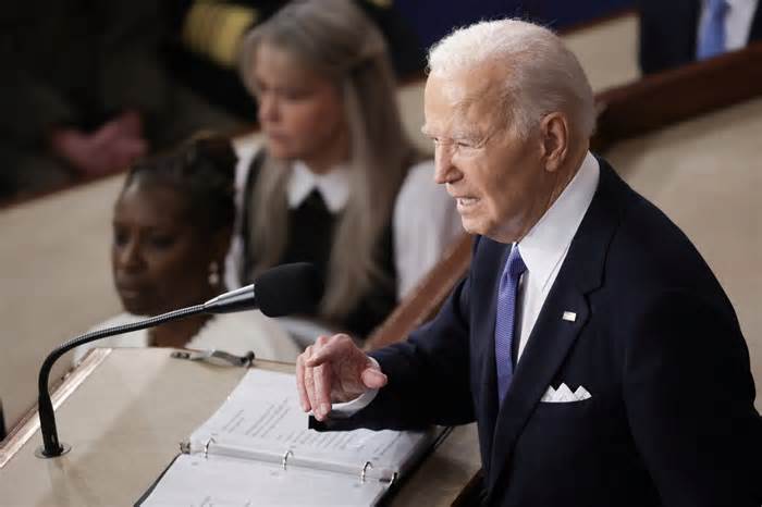 Joe Biden speaks in Washington DC