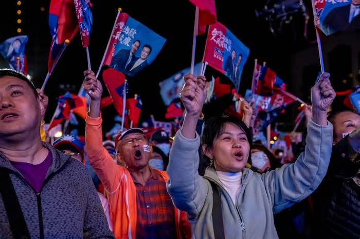 New Taipei City Mayor Hou Yu-ih Holds Campaign Rally Ahead of Presidential Election
