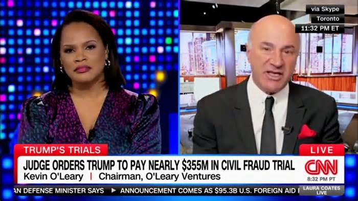 Shark Tank’s Kevin O’Leary argues with CNN host in battle over Trump's finances: 'What fraud?'