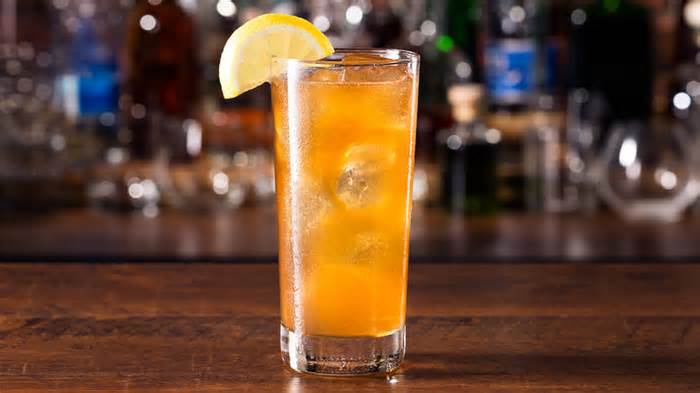 Long Island cocktail on a bar