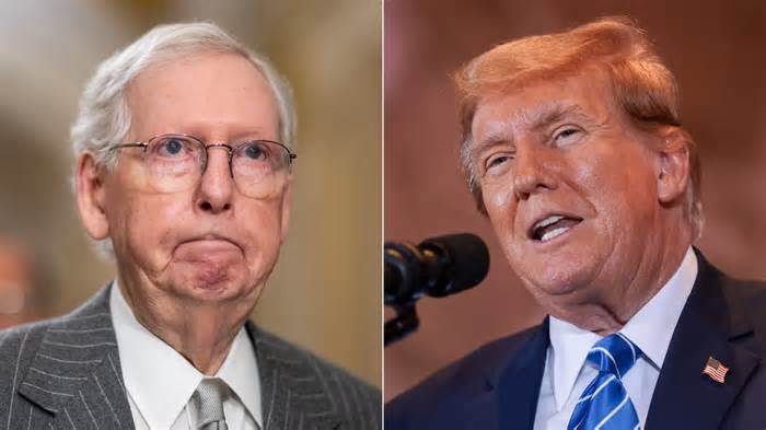 What Mitch McConnell said about Trump before endorsing him