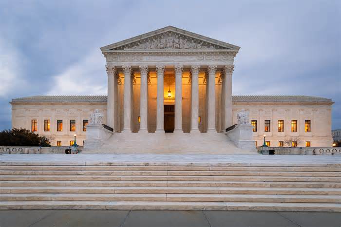 Steps to the United States Supreme Court, Washington DC, America