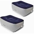 Inflatable travel footrests