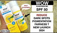 wow sunscreen gel reveiw || Wow Sunscreen Gel With Hylauronic | Skin Whitening Sunscreen