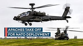 British Army's Apaches leave UK for largest Nato exercise since Cold War